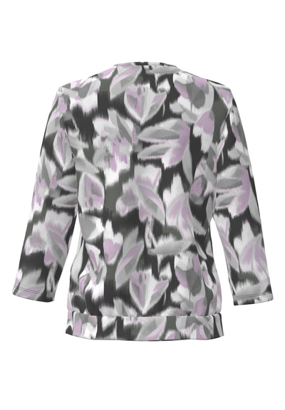 Lilac/Grey Top With Elastcated Band