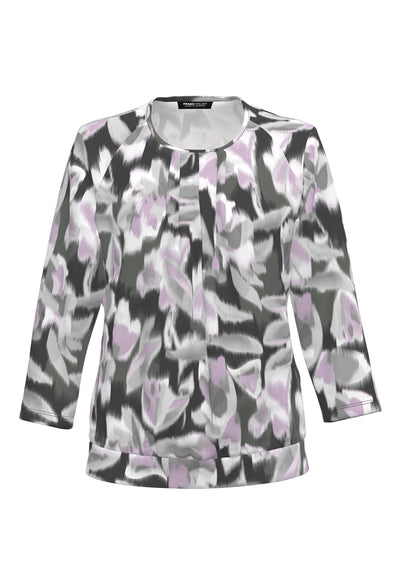 Lilac/Grey Top With Elastcated Band