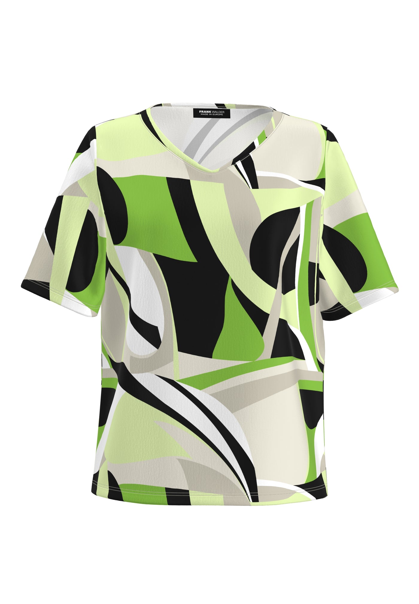 Green / Beige T-Shirt with 1/2 Sleeve