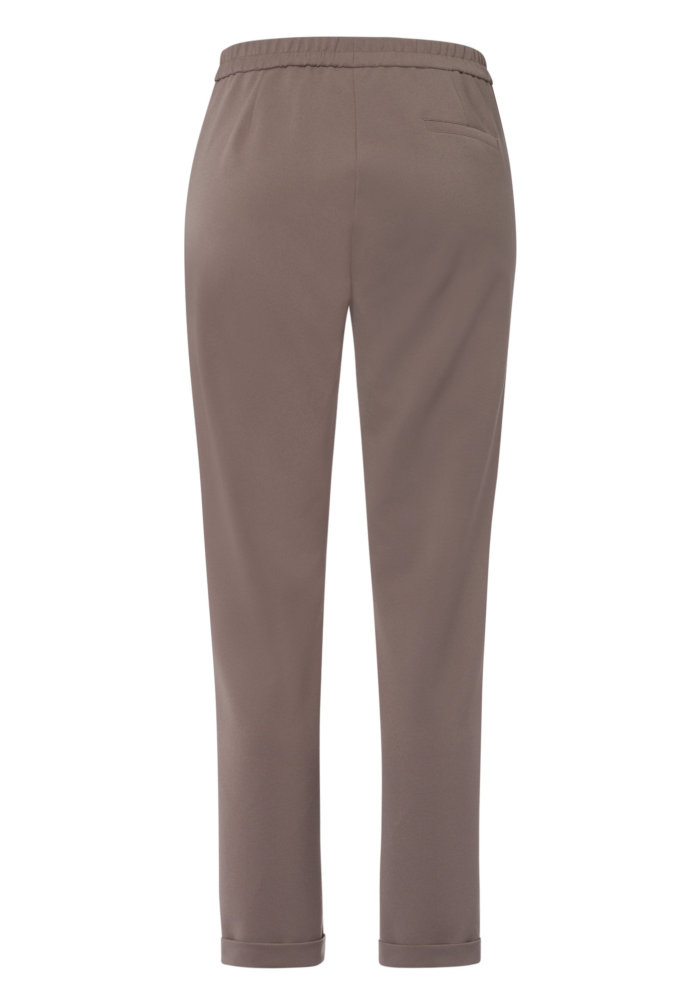 Latte 'Mia' Trousers with Turn Up Detail
