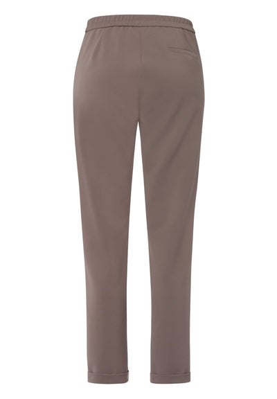 Latte 'Mia' Trousers with Turn Up Detail