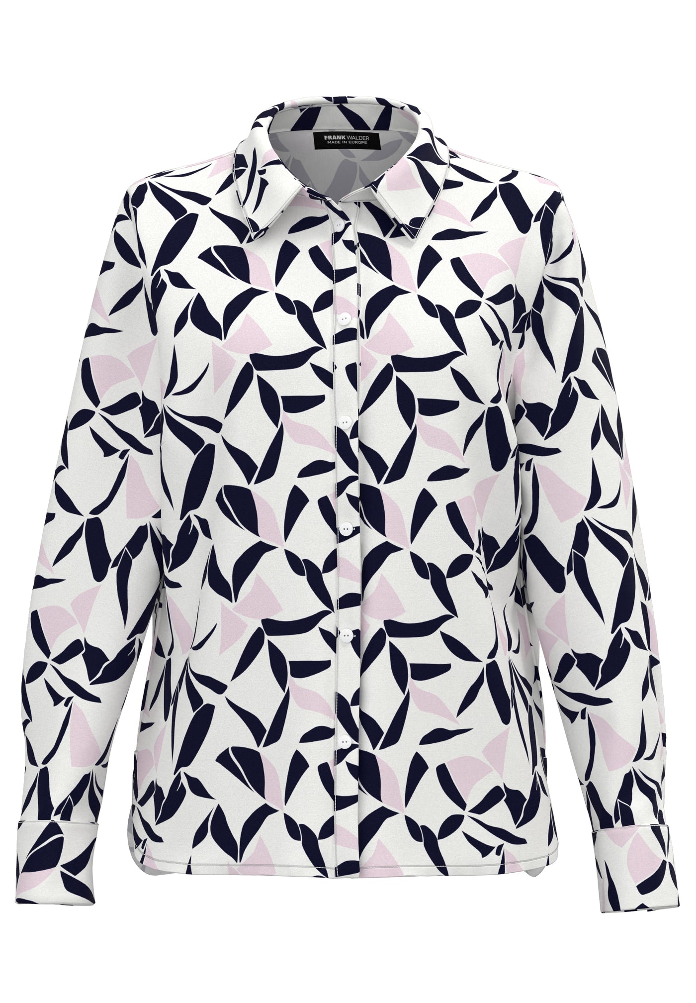 Vanilla, Baby Pink & Navy Print Shirt