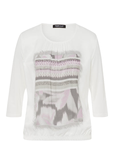 Long Sleeve Top With Graphic Design