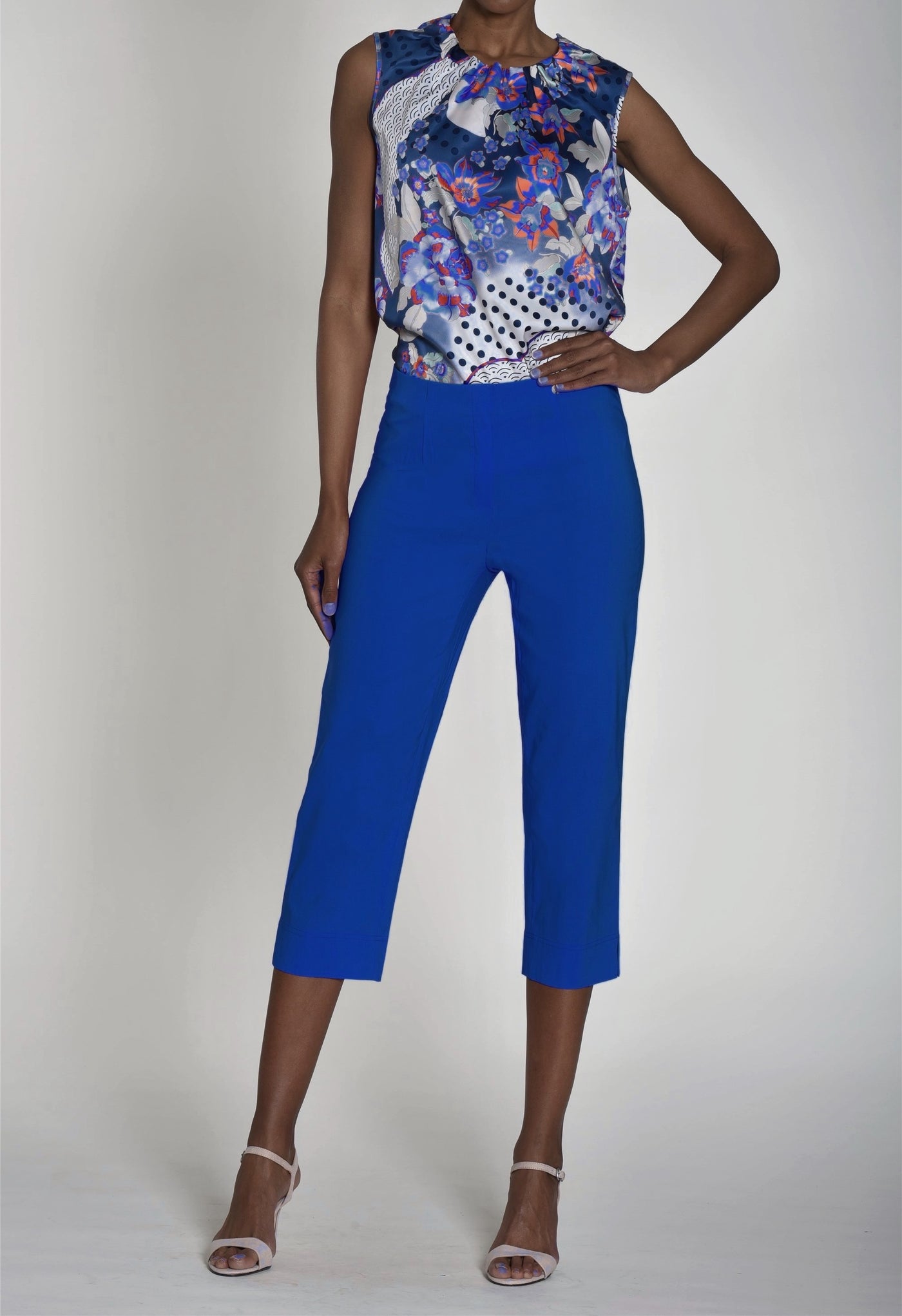 Royal Blue 3/4 Marie Trousers