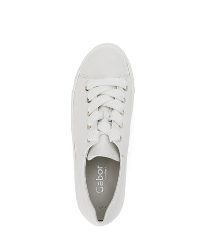 White Runners with Gold Detail
