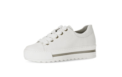 White Runners with Gold Detail