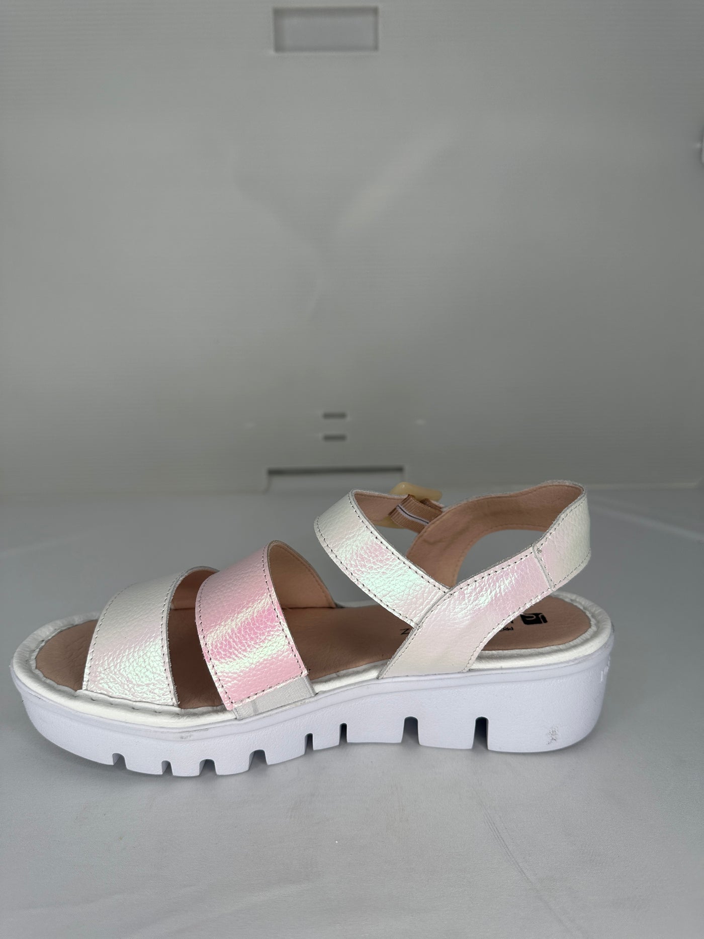 Platform Shimmer Sandal