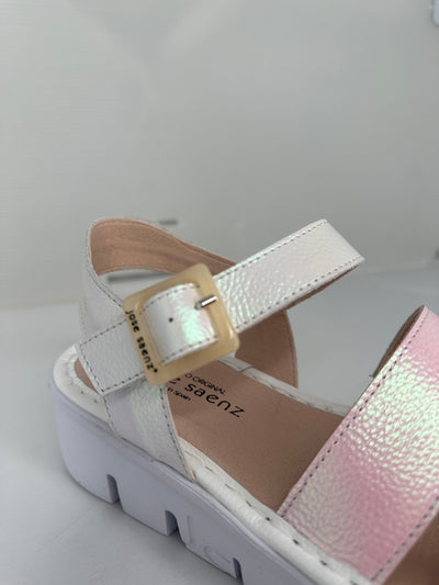 Platform Shimmer Sandal
