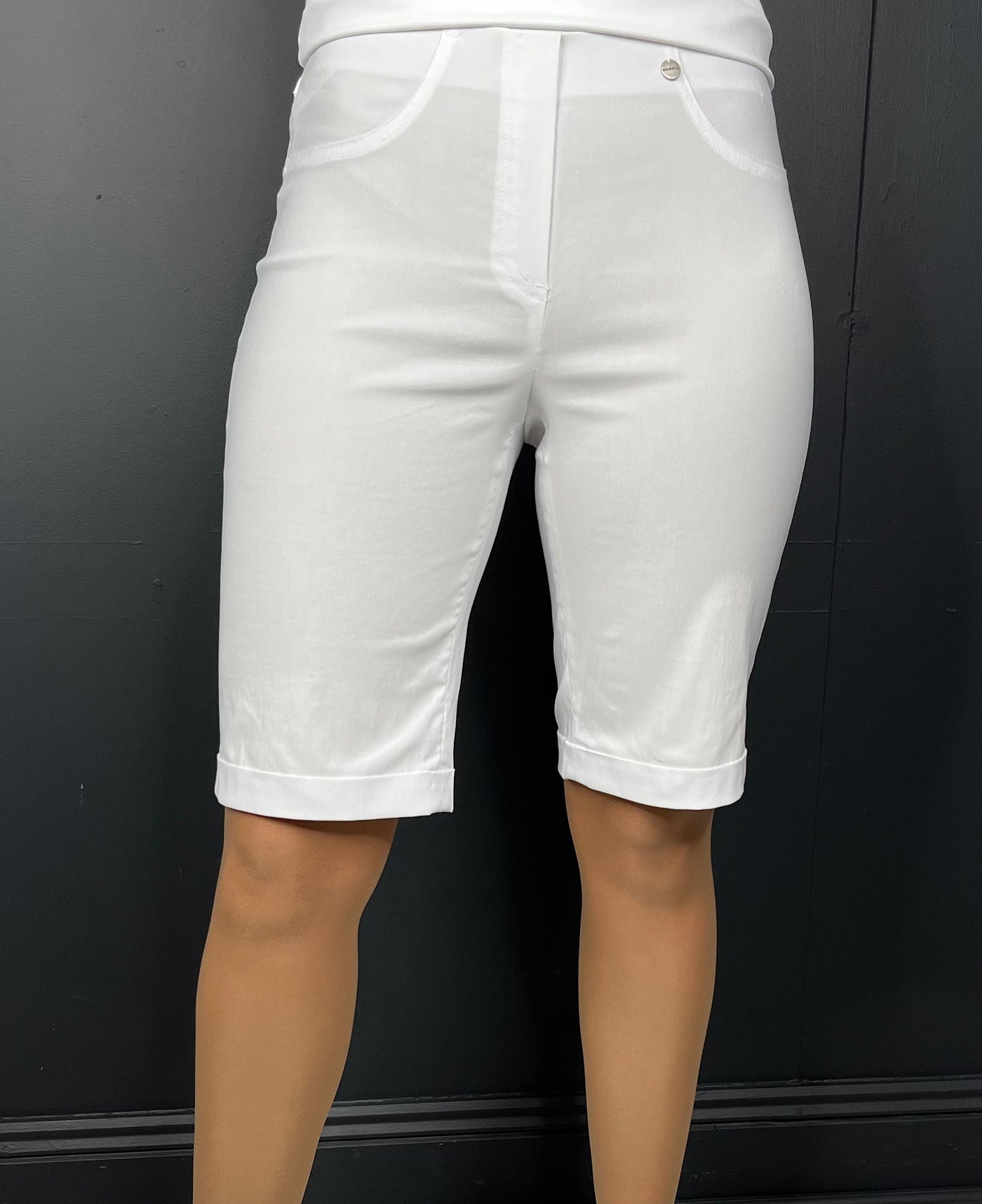 White "Bella 04" Shorts