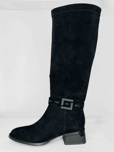 Black Knee High Boots