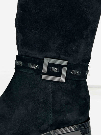 Black Knee High Boots