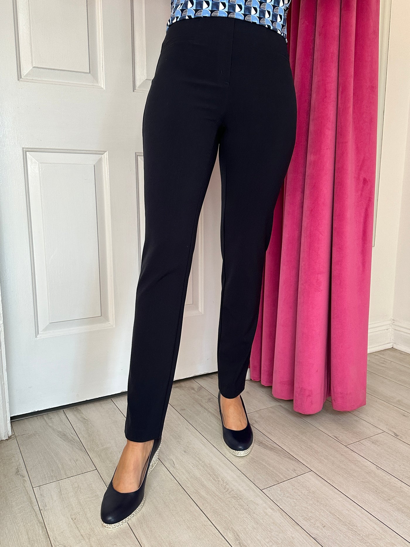 Navy Jacklyn Trousers