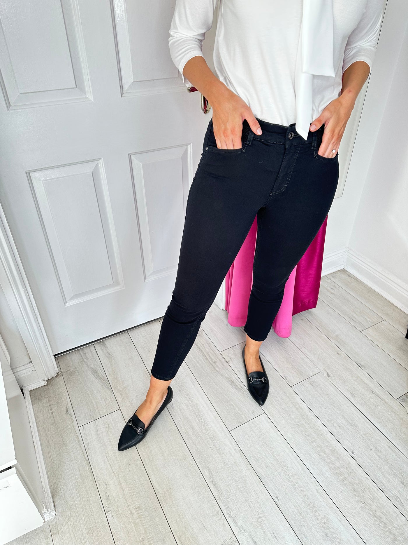 Ink Navy Slim Fit Mid Rise CiCi Jeans