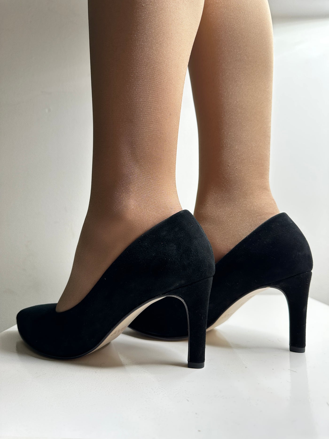 Black Suede High Heel Shoe