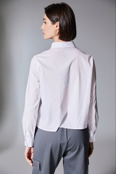 White Shirt with Double Breast Pockets