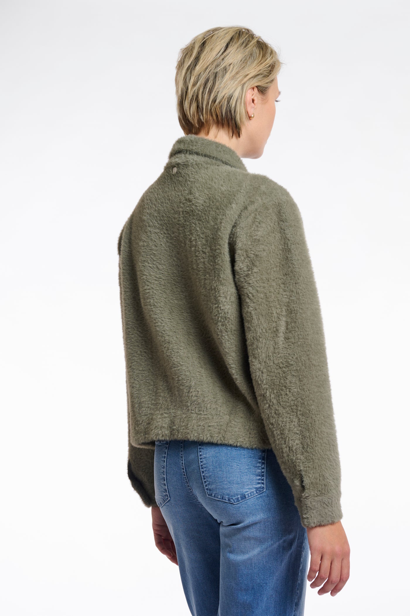 Isabelle Boxy Ash Green Jacket