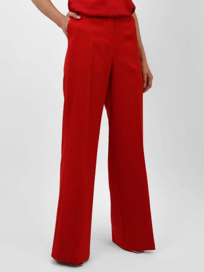 Red Suit with Wide Leg Trousers