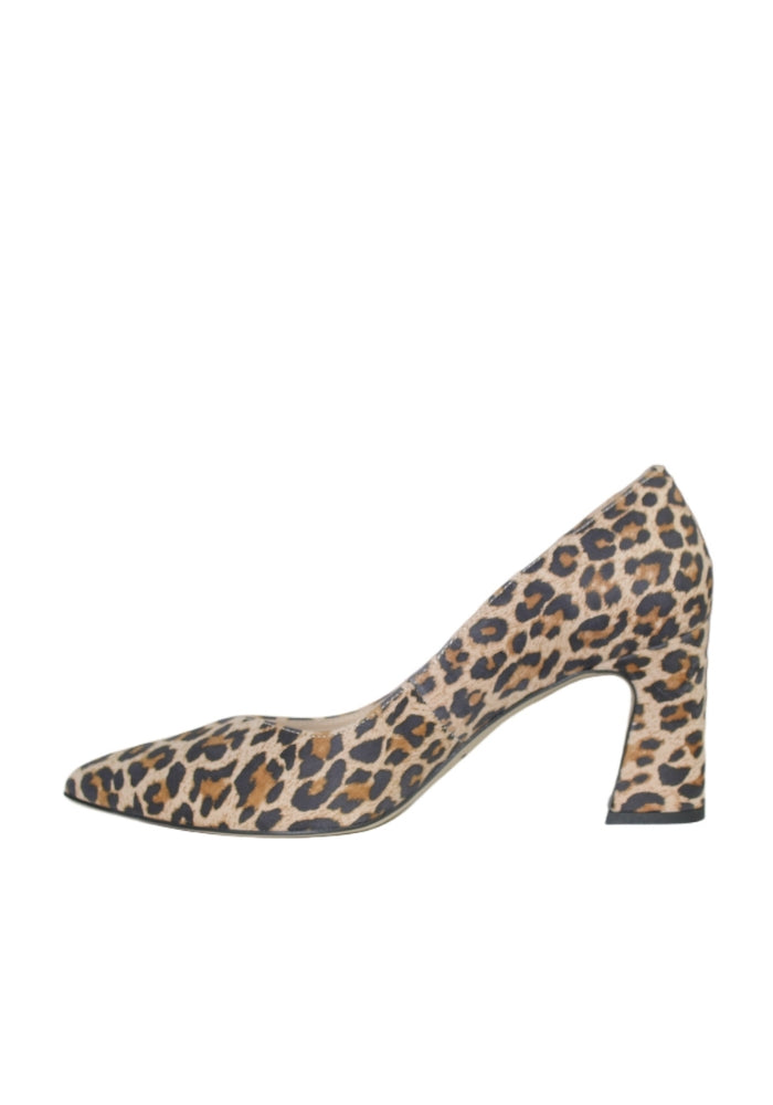 Leopard Print Kitten Block Heel