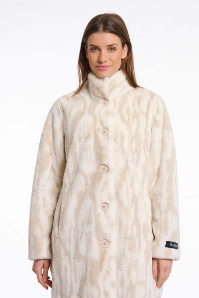 Nonna Single Breasted Faux Fur Coat