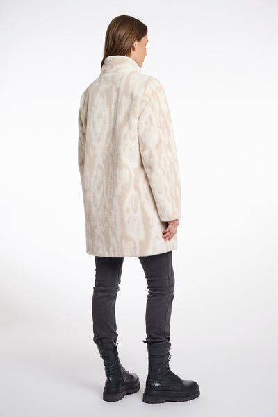 Nonna Single Breasted Faux Fur Coat
