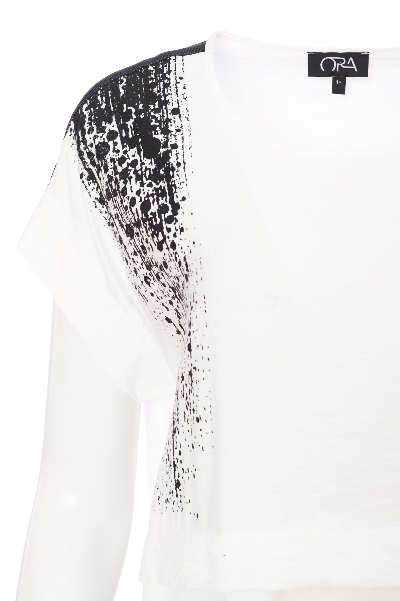White & Black Dress With Waterproof Effect Bottom