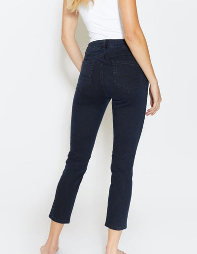 Ink Navy Mid Rise Ornella 7/8 Jeans