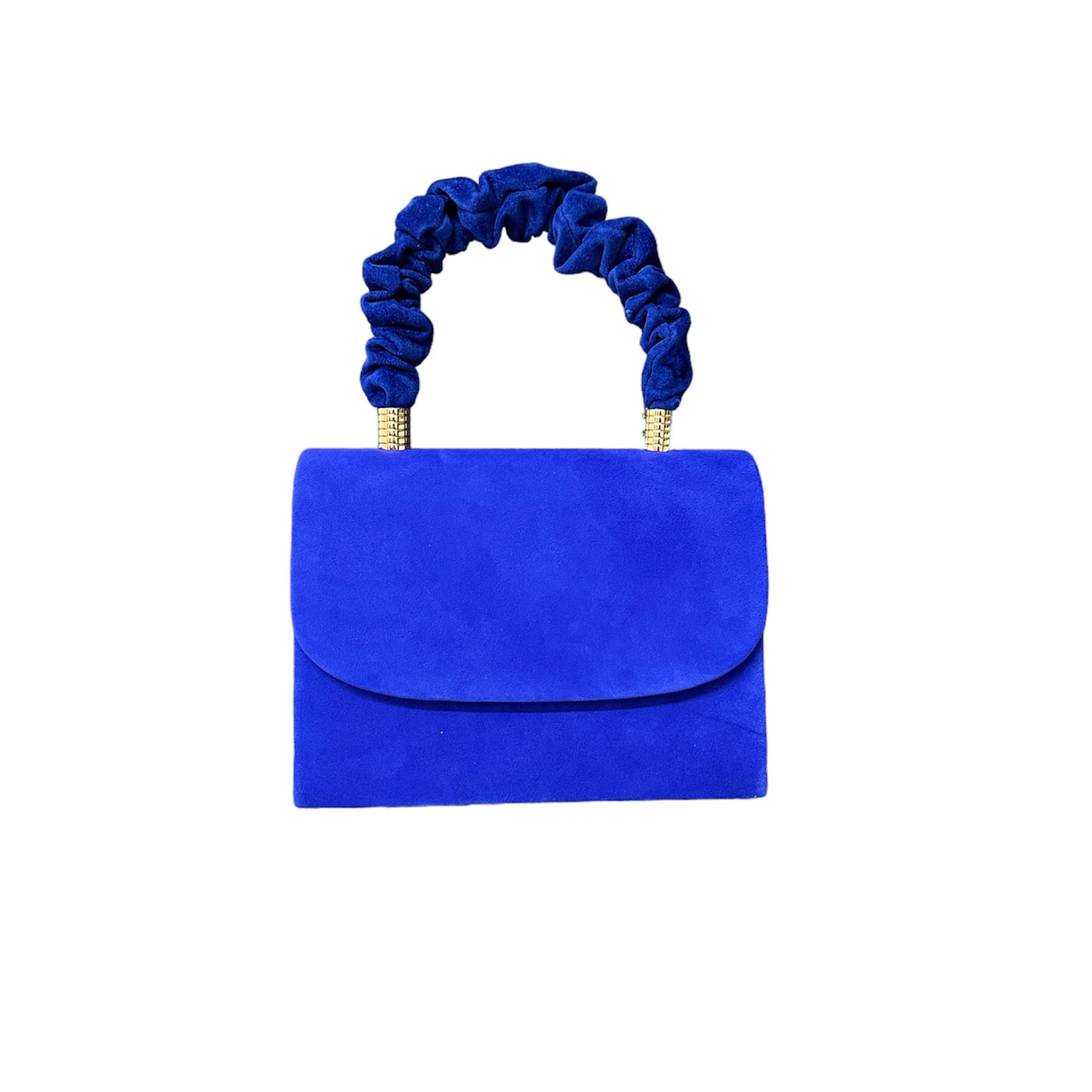 Various Colours - Handbag with Rouched Handle & Chain Strap