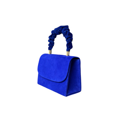 Various Colours - Handbag with Rouched Handle & Chain Strap