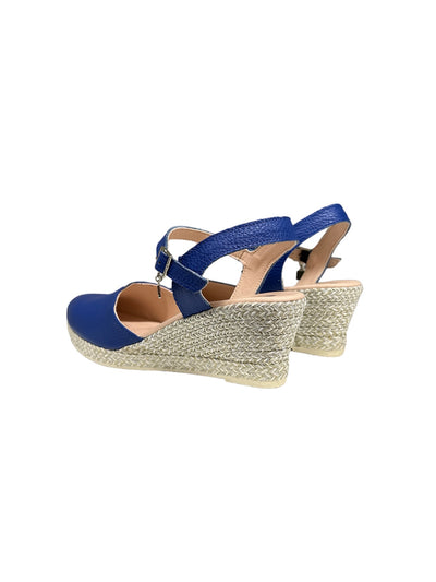Royal Blue Wedge With Strap