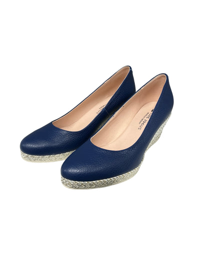 Navy Wedge Shoe