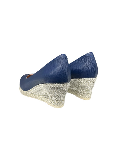Navy Wedge Shoe