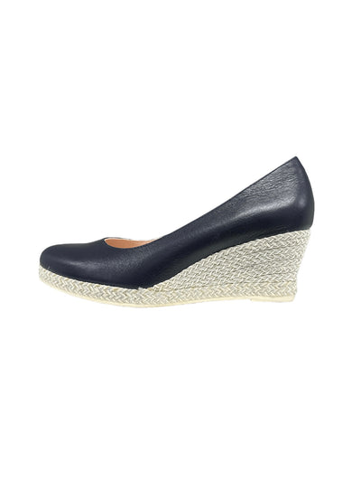 Dark Navy Wedge Shoe