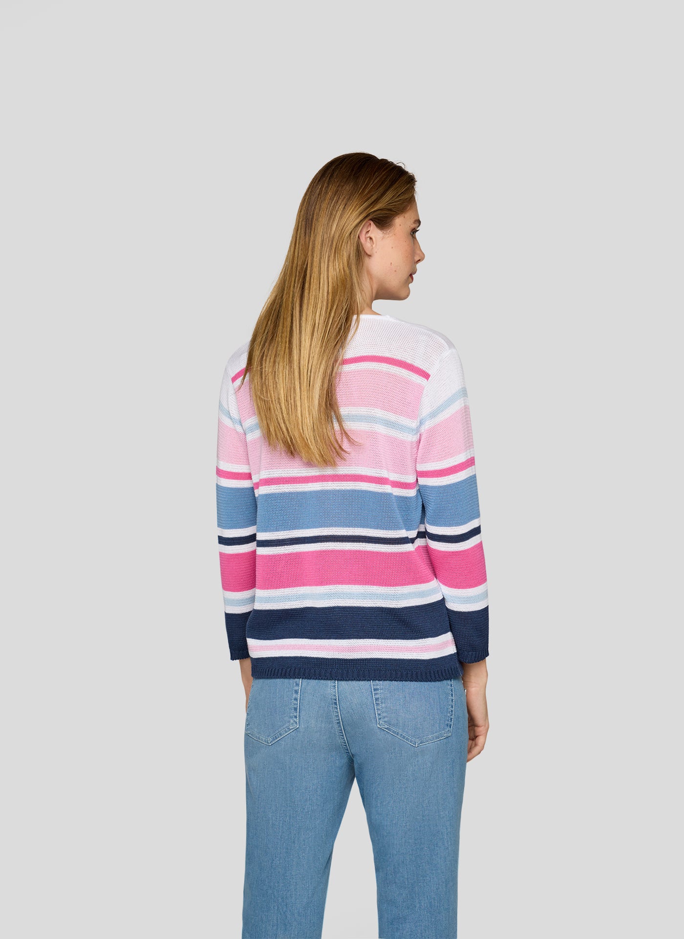 Multicoloured Stripe Knit Jumper