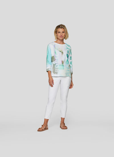 'Tropic' Graph Print Top