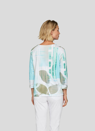 'Tropic' Graph Print Top