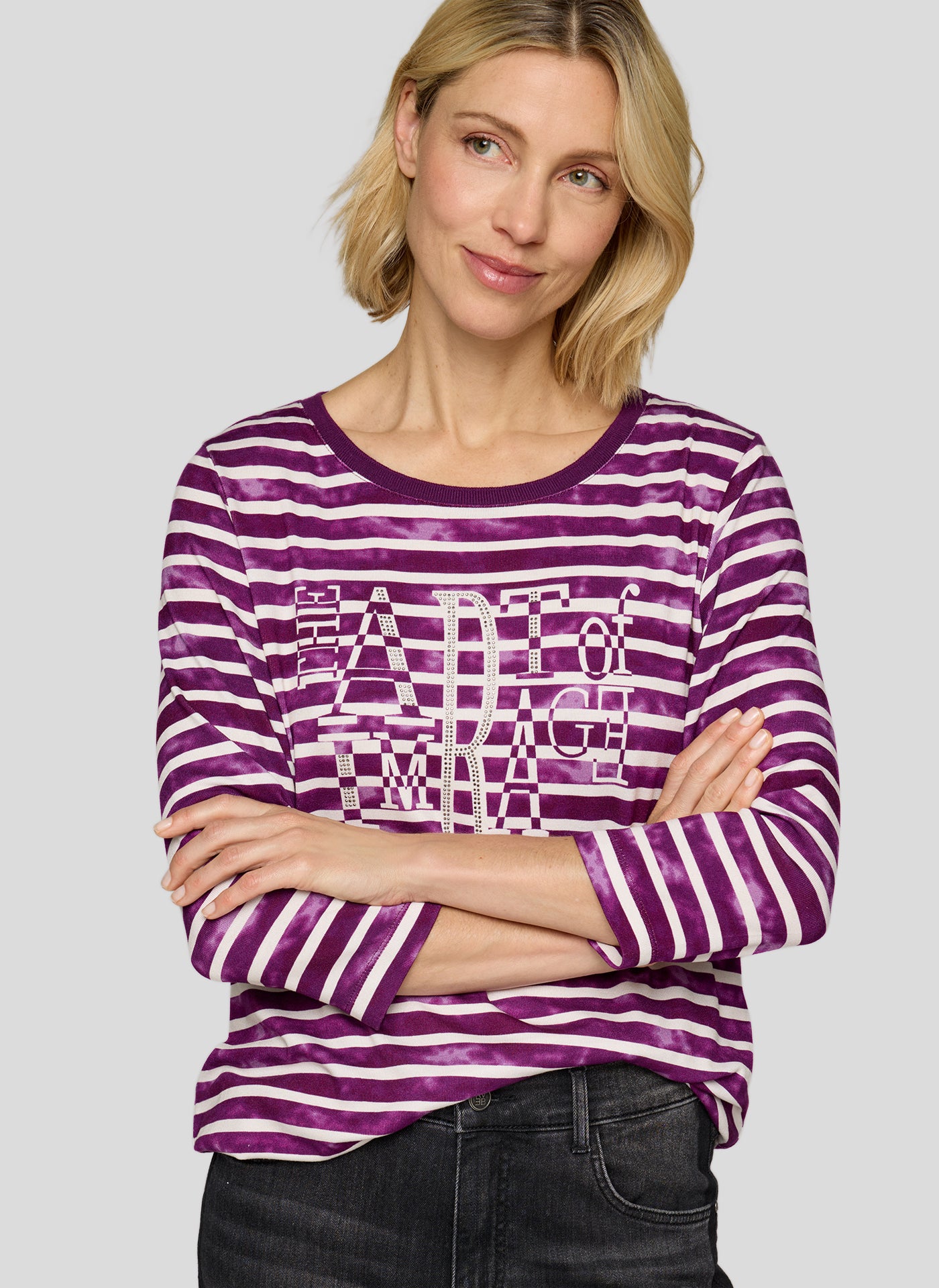 Plum Striped 'The Art Of Image' Top