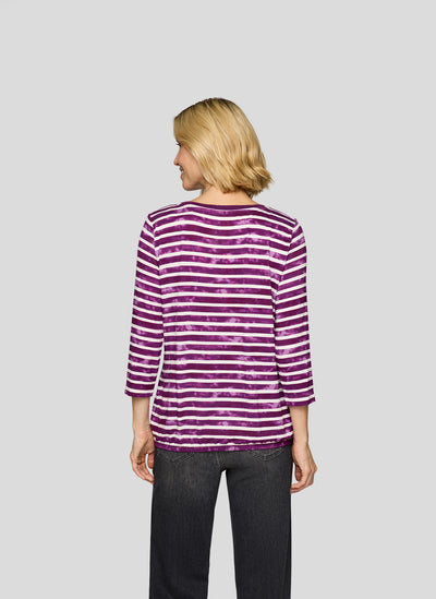 Plum Striped 'The Art Of Image' Top