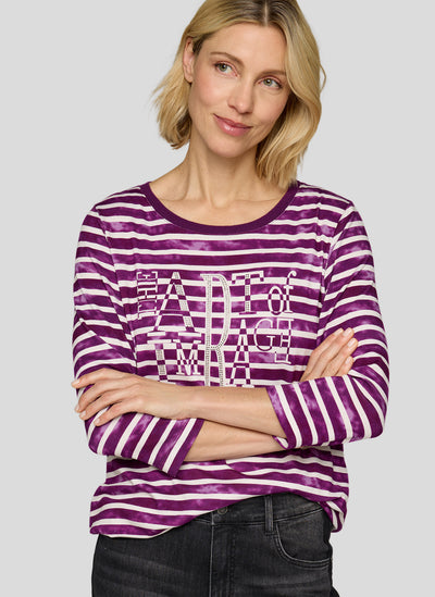 Plum Striped 'The Art Of Image' Top