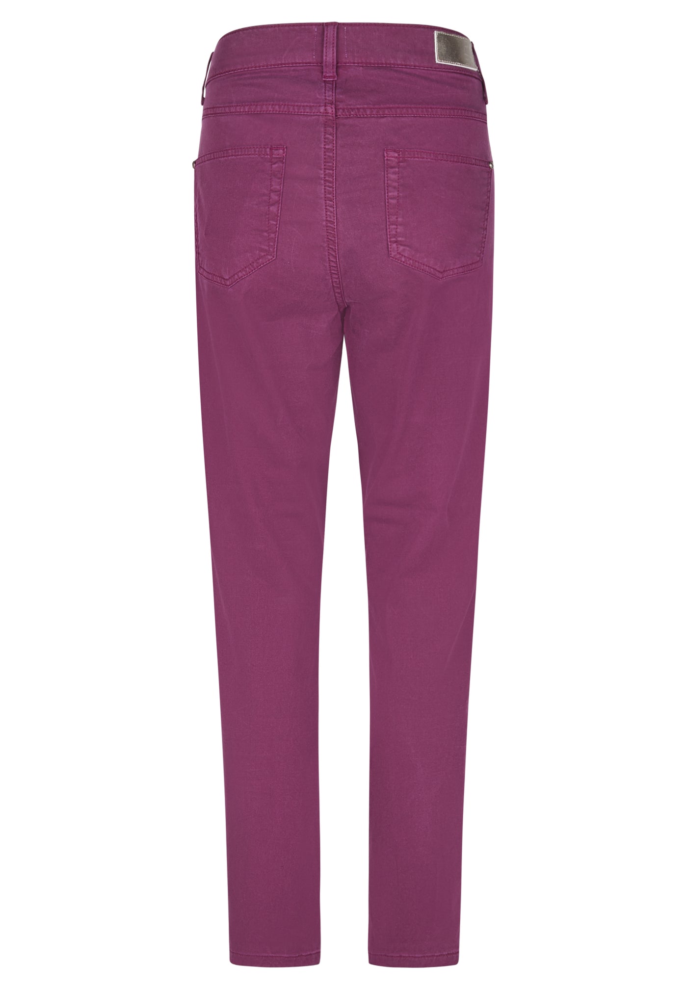 Plum Jeans with Embroidered Pocket Detail