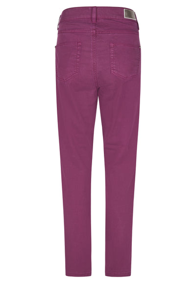 Plum Jeans with Embroidered Pocket Detail