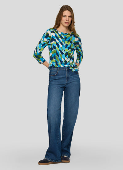 Geometric Print Multicoloured Top