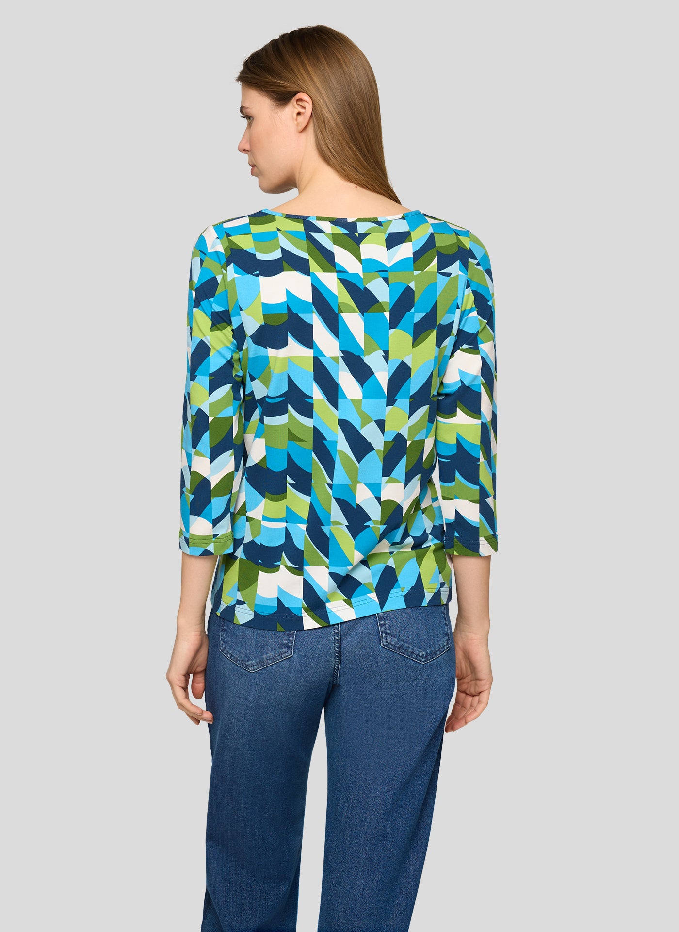Geometric Print Multicoloured Top