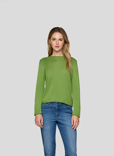Green Pull Over Round Neck Jumper