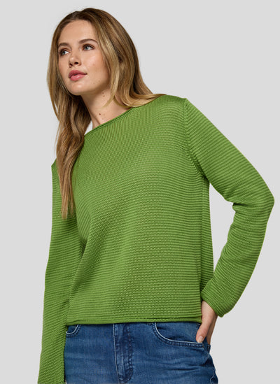 Green Pull Over Round Neck Jumper