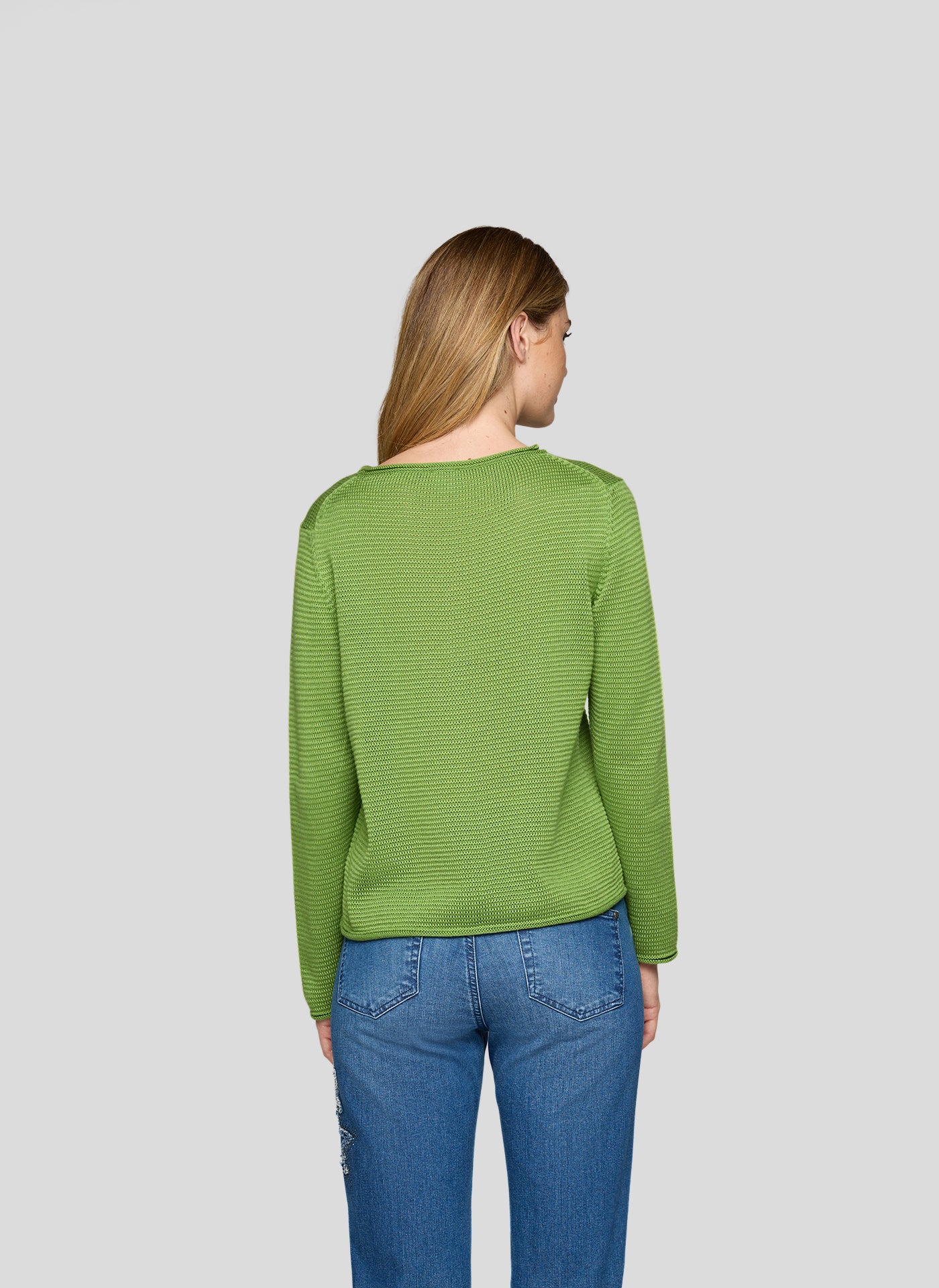 Green Pull Over Round Neck Jumper