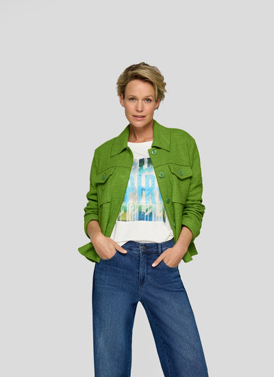 Green Jacket With Breast Pockets