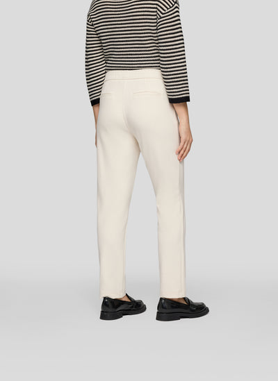 Ivory Trousers with Zip Pockets and Draw String