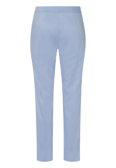 Light Blue Trousers with Front Seam