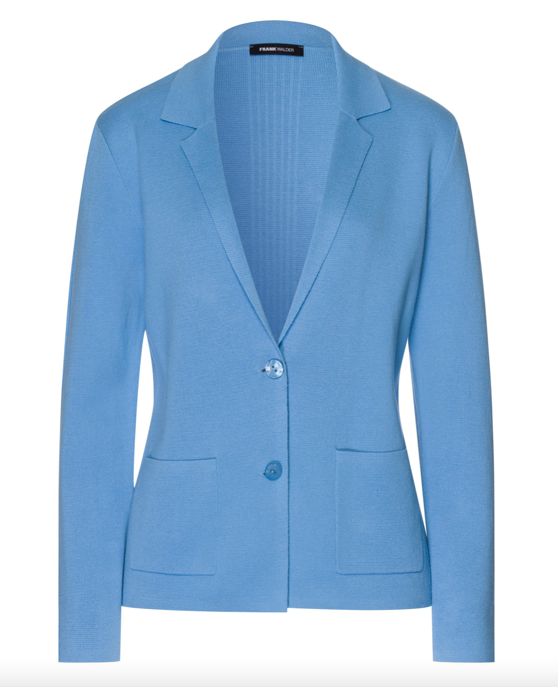 Light Blue Long Sleeve Cardigan with Front Pockets