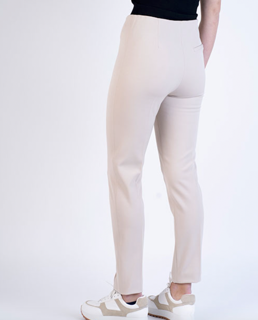 Cream Straight Leg Trousers